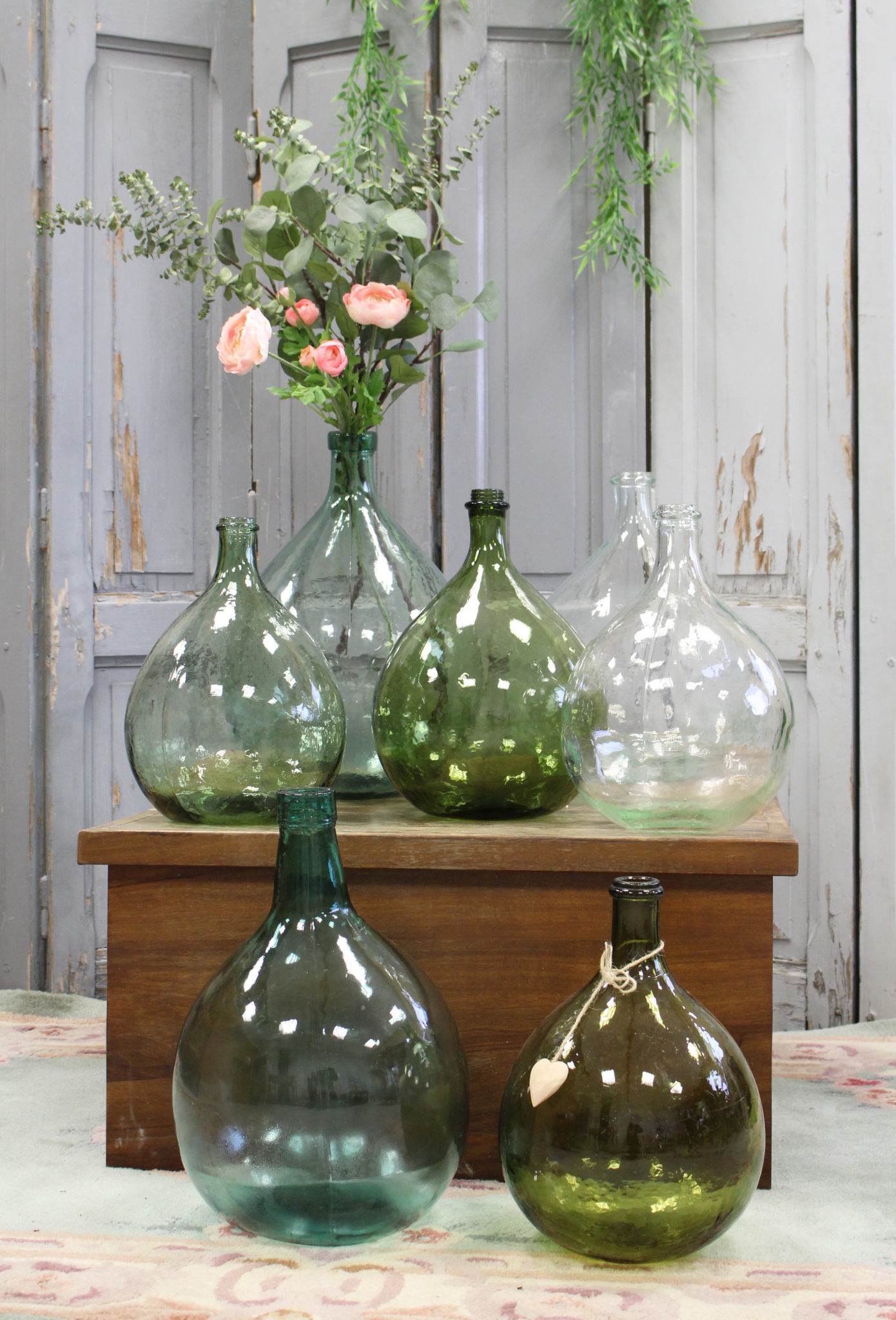 Dame Jeanne : vase de décoration en verre tendance